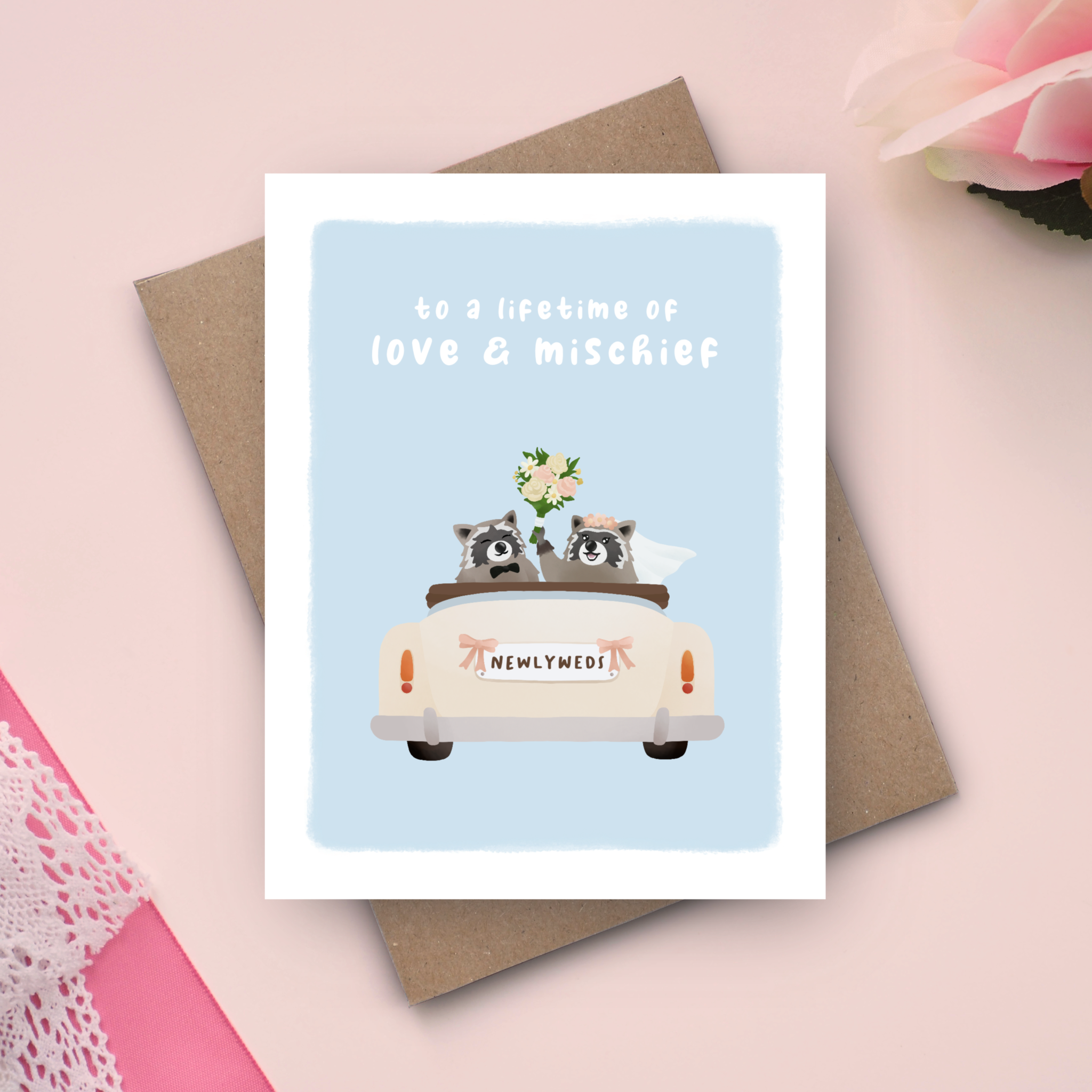 Love & Mischief - Wedding Card