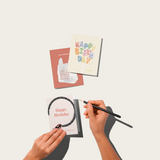 happy birthday drifting into another year | fun minimal car lover birthday card | A2 blank inside