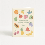 nhelle studio - birthday card - cute fruits - gift