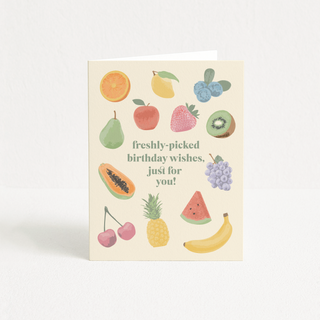 nhelle studio - birthday card - cute fruits - gift