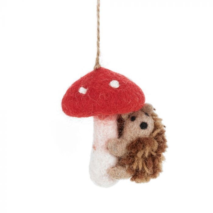 She Sells Sanctuary - Toadstool Hedgehog Ornament