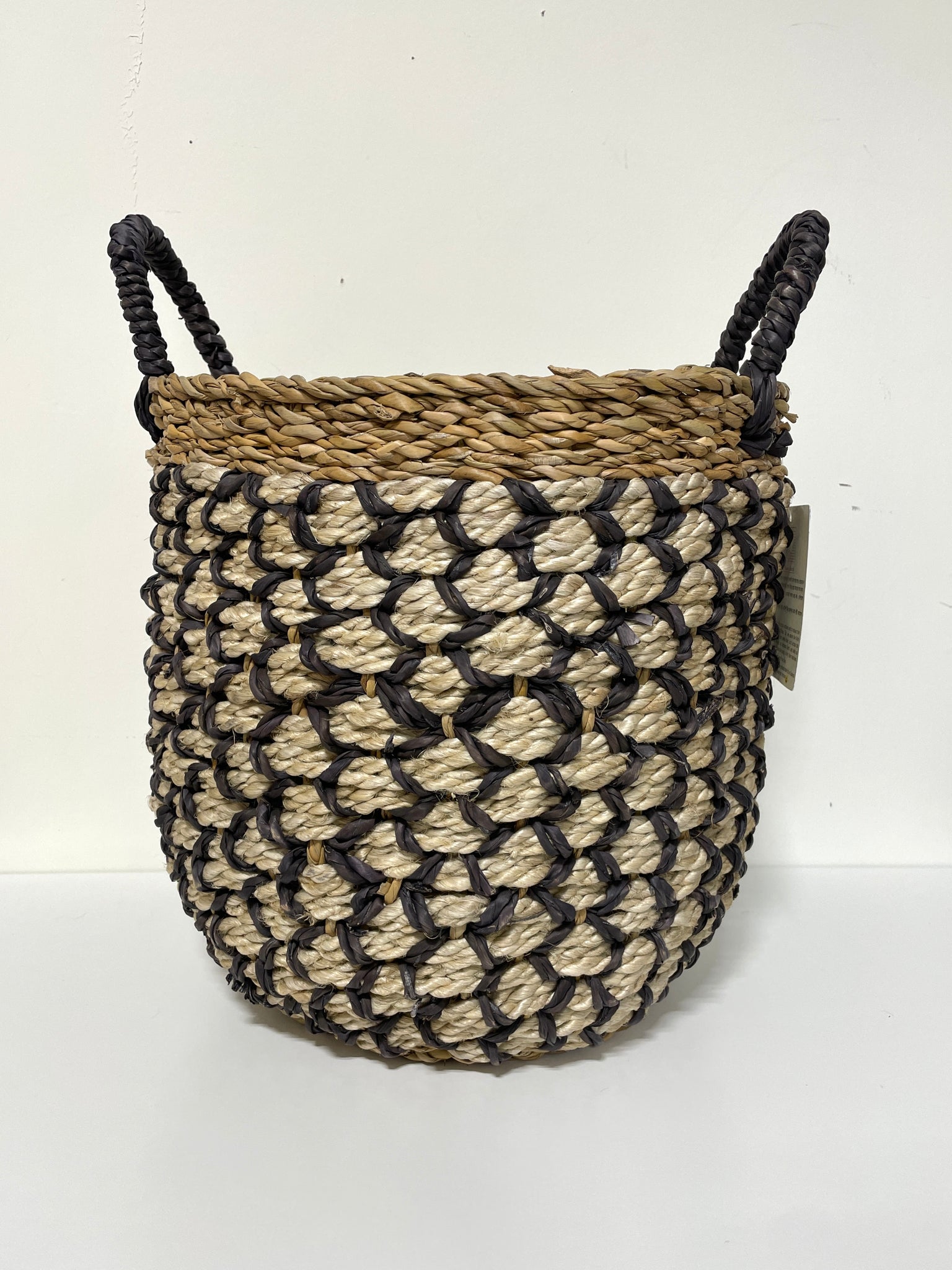 'U' Shape Basket - Jute & Seagrass - Hand Touch