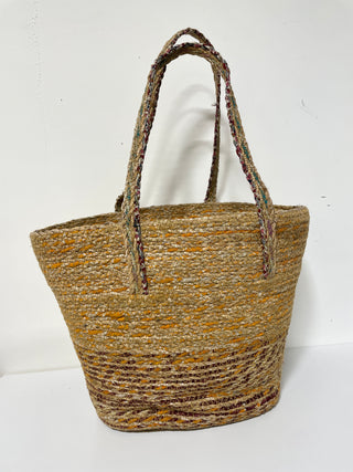 Recycled Rope Oval Shopping Bag - Hand Touch