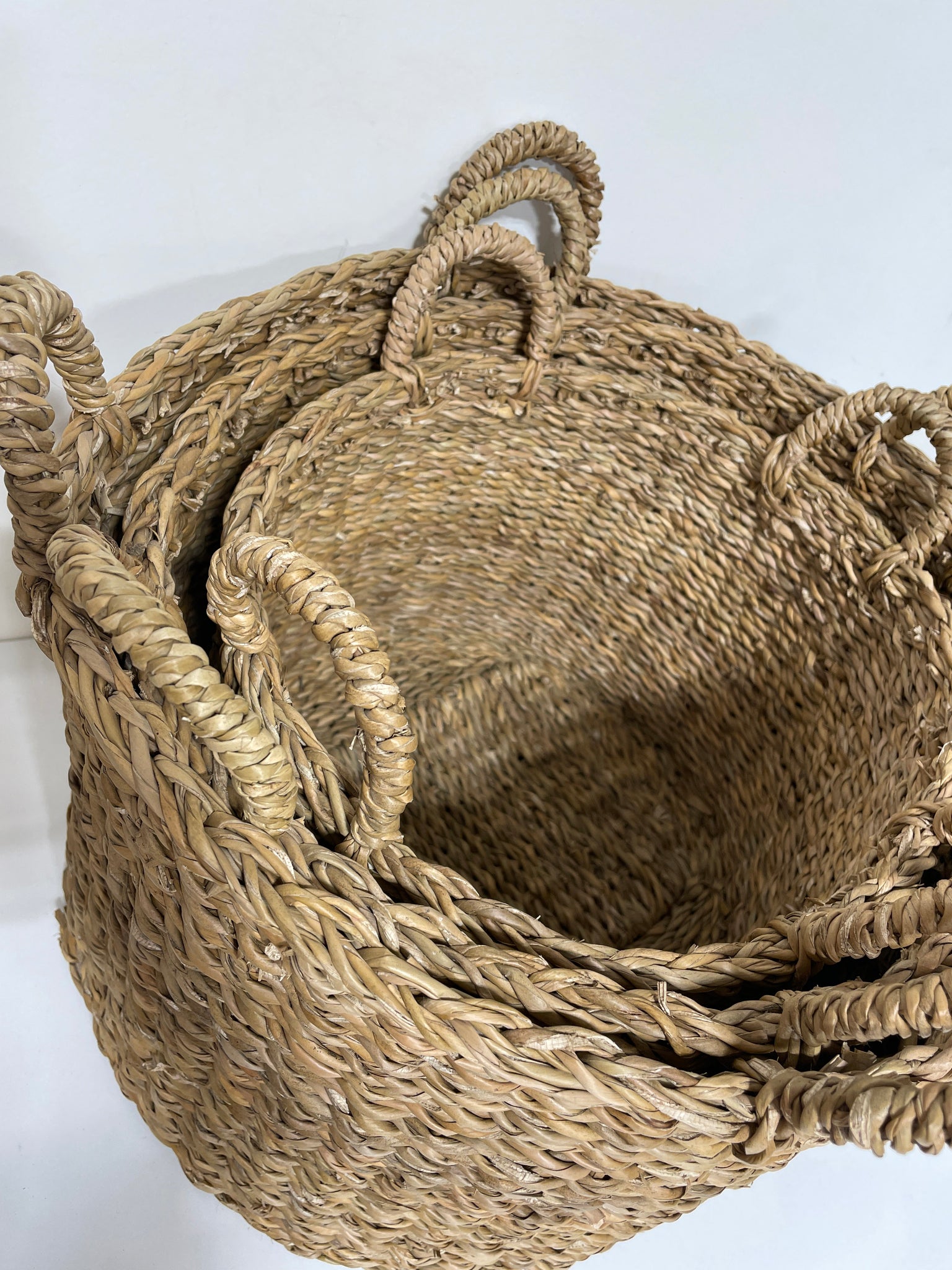 Round Baskets - Set of 3 - Hand Touch