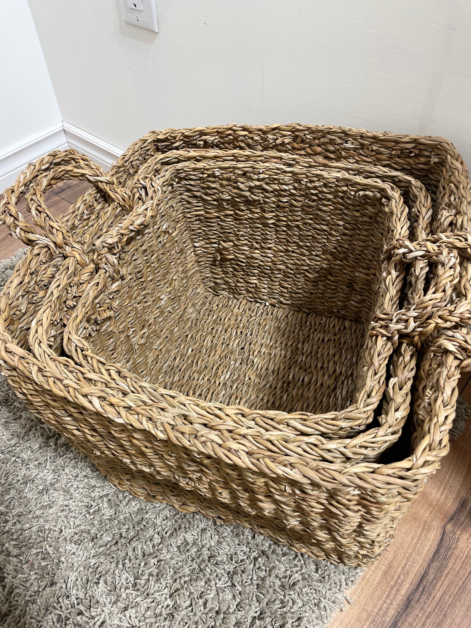 Hand Touch - Square Baskets (Set of 3)