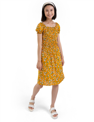 Smock Short Sleeve Dress