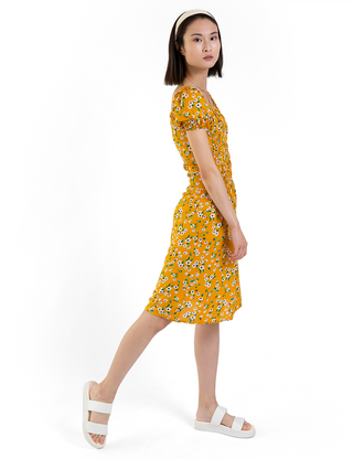 Smock Short Sleeve Dress