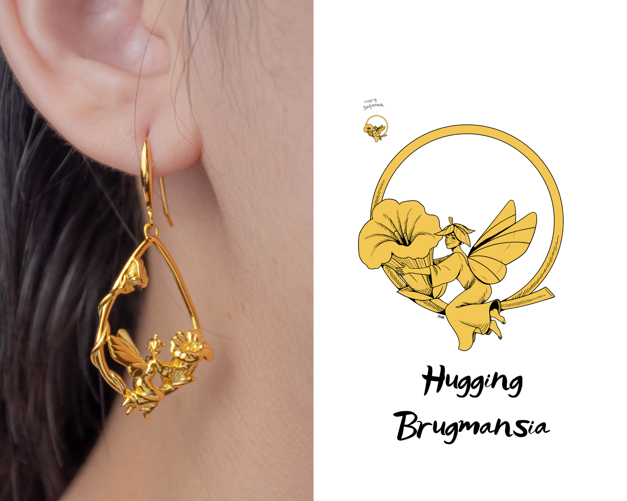 Baby's Breath Alley - Flower Fairy-Burmansia Earrings