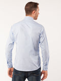 Progoti - Blue Woven Diamond Dress Shirt