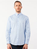 Progoti - Blue Woven Diamond Dress Shirt