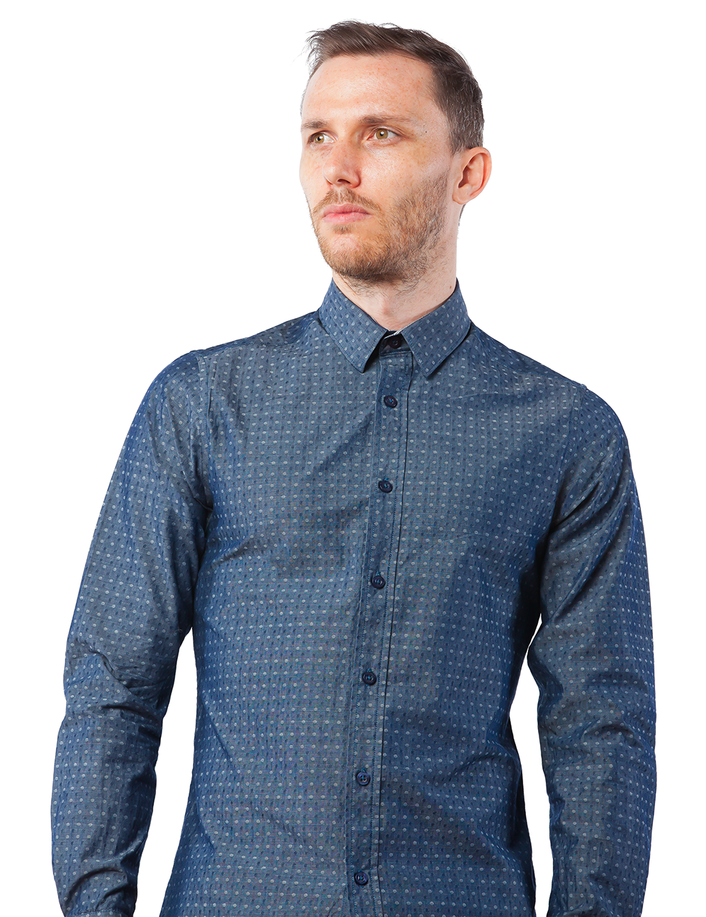 gunmetal dress shirt Gunmetal Grey Long Sleeve Snap Top