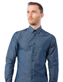 Gunmetal Dotted Dress Shirt
