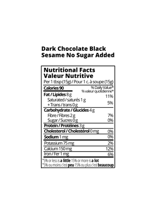 Wholesome DeeLights - Dark Chocolate Black Sesame (No Sugar Added)