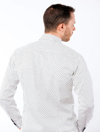 Progoti - White Dotted Dress Shirt