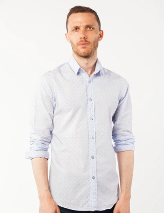 Blue striped dress shirt